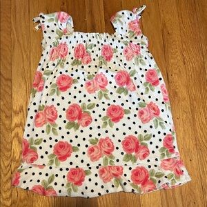 Janie and Jack Floral Terry Swim Cover Up 4T Roses